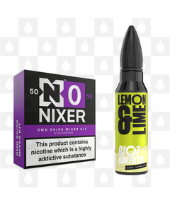 Lemon Lime | BAR EDTN by Riot Squad E Liquid | 60ml Long Fill, Nicotine Type: Nicotine Free, Strength & Size: 00mg • 60ml • Inc VG/PG Shots (50/50)