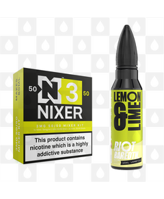 Lemon Lime | BAR EDTN by Riot Squad E Liquid | 60ml Long Fill, Nicotine Type: Regular Nicotine, Strength & Size: 03mg • 60ml • Inc Shots (50/50)