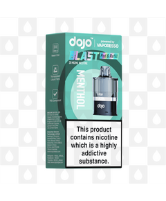 Menthol | Vaporesso Dojo Blast 6000 Replacement Pods, Strength & Puff Count: 20mg • 6000 Puffs