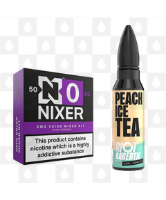 Peach Ice Tea | BAR EDTN by Riot Squad E Liquid | 60ml Long Fill, Nicotine Type: Nicotine Free, Strength & Size: 00mg • 60ml • Inc VG/PG Shots (50/50)