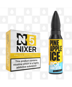 Pineapple Ice | BAR EDTN by Riot Squad E Liquid | 60ml Long Fill, Nicotine Type: Nicotine Salt, Strength & Size: 05mg Salt • 60ml • Inc Shots (50/50)