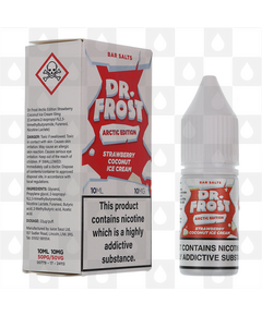 Strawberry Coconut Ice Cream | Arctic Edition by Dr. Frost E Liquid | 10ml Nic Salt, Strength & Size: 10mg • 10ml