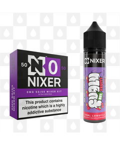 Blackcurrant & Cherry by Fugly But Fruity x Nixer E Liquid | 60ml Long Fill, Nicotine Type: Nicotine Free, Strength & Size: 00mg • 60ml • Inc VG/PG Shots (50/50)