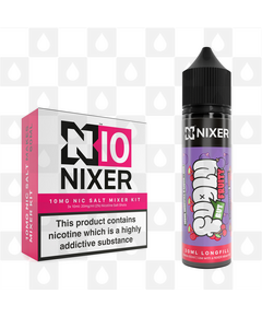 Blackcurrant & Cherry by Fugly But Fruity x Nixer E Liquid | 60ml Long Fill, Nicotine Type: Nicotine Salt, Strength & Size: 10mg Salt • 60ml • Inc Shots (50/50)