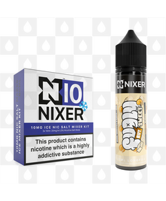 Caramel Blondie by Fugly But Sweet x Nixer E Liquid | 60ml Long Fill, Nicotine Type: Nicotine Salt, Strength & Size: 10mg Salt Ice • 60ml • Inc. Shots (50/50)