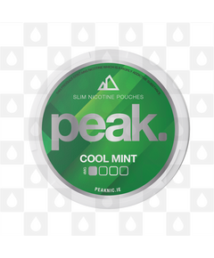 Cool Mint by Peak | Nicotine Pouches, Strength & Size: 20 x 04mg Pouches