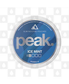 Ice Mint by Peak | Nicotine Pouches, Strength & Size: 20 x 04mg Pouches