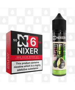 Ich Igo by Fugu x Nixer E Liquid | 60ml Long Fill, Nicotine Type: Regular Nicotine, Strength & Size: 06mg • 60ml • Inc Shots (50/50)