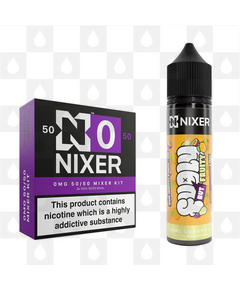 Mango, Passionfruit & Pear by Fugly But Fruity x Nixer E Liquid | 60ml Long Fill, Nicotine Type: Nicotine Free, Strength & Size: 00mg • 60ml • Inc VG/PG Shots (50/50)