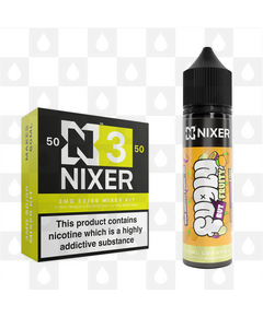 Mango, Passionfruit & Pear by Fugly But Fruity x Nixer E Liquid | 60ml Long Fill, Nicotine Type: Regular Nicotine, Strength & Size: 3mg • 60ml • Inc. Shots (50/50)