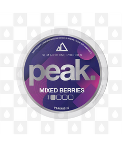 Mixed Berries by Peak | Nicotine Pouches, Strength & Size: 20 x 04mg Pouches