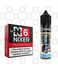 Nas Hii by Fugu x Nixer E Liquid | 60ml Long Fill, Nicotine Type: Regular Nicotine, Strength & Size: 06mg • 60ml • Inc Shots (50/50)