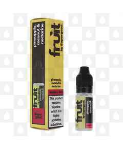 Pineapple, Coconut & Nectarine | Fruit by Supergood E Liquid | 10ml Nic Salt, Strength & Size: 05mg • 10ml