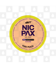 Pure Peach by Nasty Nic Pax | Nicotine Pouches, Strength & Size: 20 x 16mg Pouches