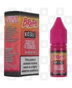 Rhubarb & Custard | Brutal Sweets by Just Juice E Liquid | 10ml Nic Salt, Strength & Size: 11mg • 10ml
