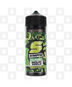 Sour Apple by Strapped Reloaded E Liquid | 100ml Shortfiill, Size: 100ml (120ml Bottle)