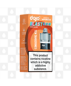 Ten Tangerines | Vaporesso Dojo Blast 6000 Replacement Pods, Strength & Puff Count: 10mg • 6000 Puffs
