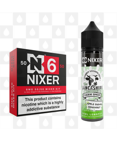 Apple Sugar Doughnut by The Lancashire Creamery x Nixer E Liquid | 60ml Long Fill, Nicotine Type: Regular Nicotine, Strength & Size: 06mg • 60ml • Inc Shots (50/50)