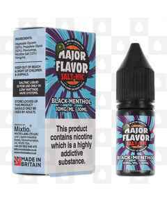 Black-Menthol by Major Flavor E Liquid | 10ml Nic Salt, Strength & Size: 10mg • 10ml