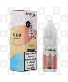 Frozen Peach by Bar Drop E Liquid | 10ml Nic Salt, Strength & Size: 20mg • 10ml