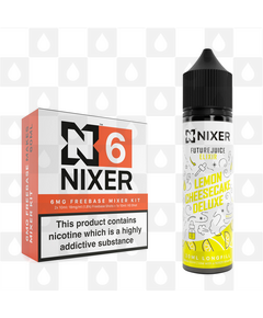 Lemon Cheesecake by Future Juice x Nixer E Liquid | 60ml Long Fill, Nicotine Type: Regular Nicotine, Strength & Size: 06mg • 60ml • Inc Shots (70/30)