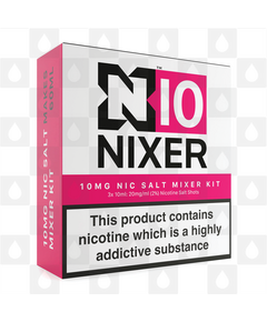 Mixer Kit by Nixer E Liquid, Nicotine Type: Nicotine Salt, Strength & Size: N10 • 10mg Mixer Kit