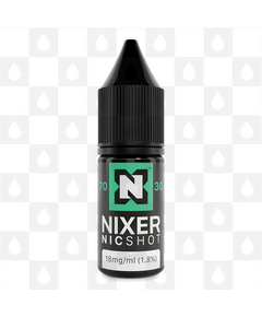 Nic Shots by Nixer E Liquid | 10ml Nicotine Shots, Nicotine Type: Regular Nicotine, Strength & Size: 18mg • 10ml • 70/30