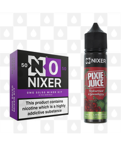 Redcurrant & Gooseberry by Pixie Juice x Nixer E Liquid | 60ml Long Fill, Nicotine Type: Nicotine Free, Strength & Size: 00mg • 60ml • Inc VG/PG Shots (50/50)