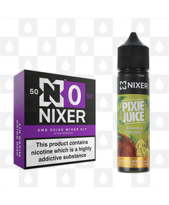 Satsuma & Pineapple by Pixie Juice x Nixer E Liquid | 60ml Long Fill, Nicotine Type: Nicotine Free, Strength & Size: 00mg • 60ml • Inc VG/PG Shots (50/50)
