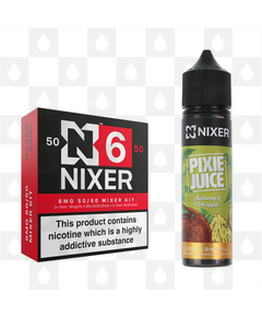 Satsuma & Pineapple by Pixie Juice x Nixer E Liquid | 60ml Long Fill, Nicotine Type: Regular Nicotine, Strength & Size: 06mg • 60ml • Inc Shots (50/50)