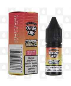 Strawberry Banana Ice by Chubby Juice E Liquid | 10ml Nic Salt, Strength & Size: 20mg • 10ml