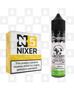Vanilla Shortbread by The Lancashire Creamery x Nixer E Liquid | 60ml Long Fill, Nicotine Type: Nicotine Salt, Strength & Size: 05mg Salt • 60ml • Inc Shots (50/50)