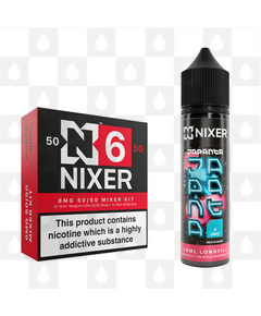 Dr Cherry by Japanta x Nixer E Liquid | 60ml Long Fill, Nicotine Type: Regular Nicotine, Strength & Size: 06mg • 60ml • Inc Shots (50/50)