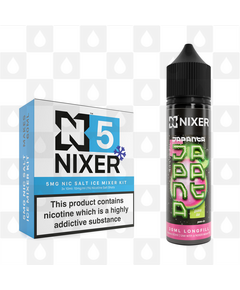Guava Ice by Japanta x Nixer E Liquid | 60ml Long Fill, Nicotine Type: Nicotine Salt, Strength & Size: 05mg Ice Salt • 60ml • Inc Shots (50/50)
