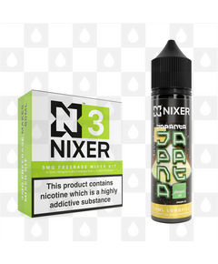 Pineapple Ice by Japanta x Nixer E Liquid | 60ml Long Fill, Nicotine Type: Regular Nicotine, Strength & Size: 03mg • 60ml • Inc Shots (70/30)