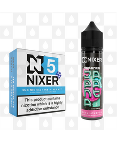 Rai Chi by Japanta x Nixer E Liquid | 60ml Long Fill, Nicotine Type: Nicotine Salt, Strength & Size: 05mg Ice Salt • 60ml • Inc Shots (50/50)