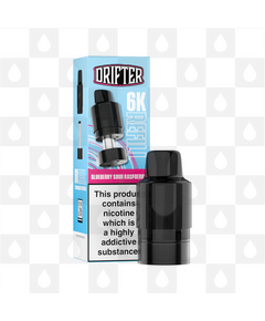 Blueberry Sour Raspberry | Drifter Bar 6000 Replacement Pods, Strength & Puff Count: 20mg • 6000 Puffs • V2