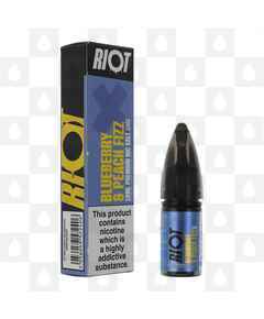 Blueberry & Peach Fizz by Riot X E Liquid | 10ml Nic Salt, Strength & Size: 05mg • 10ml
