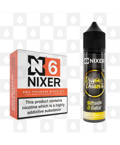 Butterscotch & Custard by Dripping Desserts x Nixer E Liquid | 60ml Long Fill, Nicotine Type: Regular Nicotine, Strength & Size: 6mg • 60ml • Inc. Shots (70/30)