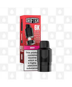 Cherry | Drifter Bar 6000 Replacement Pods, Strength & Puff Count: 20mg • 6000 Puffs • V2