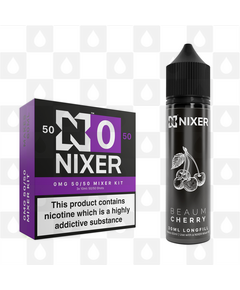 Cherry by Beaum x Nixer E Liquid | 60ml Long Fill, Nicotine Type: Nicotine Free, Strength & Size: 00mg • 60ml • Inc VG/PG Shots (50/50)