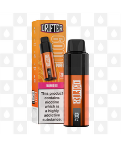 Drifter Bar 6K | Pre-Filled Vape Kit, Battery Type: V2, Strength & Puff Count: 20mg • 6000 Puffs, Flavour: Mango Ice