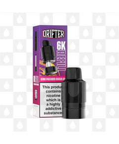 Kiwi Passionfruit Guava Ice | Drifter Bar 6000 Replacement Pods, Strength & Puff Count: 20mg • 6000 Puffs • V2