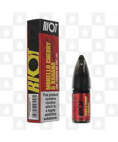 Morello Cherry & Banana by Riot X E Liquid | 10ml Nic Salt, Strength & Size: 10mg • 10ml
