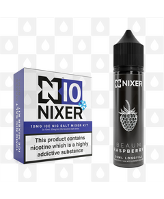 Raspberry by Beaum x Nixer E Liquid | 60ml Long Fill, Nicotine Type: Nicotine Salt, Strength & Size: 10mg Salt Ice • 60ml • Inc Shots (50/50)