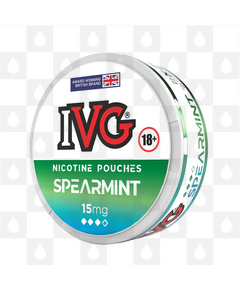 Spearmint by IVG | Nicotine Pouches, Strength & Size: 20 x 15mg Pouches