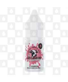 Strawberry Milkshake Deluxe by The Lancashire Creamery E Liquid | 10ml Nic Salt, Strength & Size: 05mg • 10ml