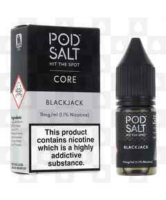 Black Jack by Pod Salt E Liquid | 10ml Nic Salt, Strength & Size: 11mg • 10ml