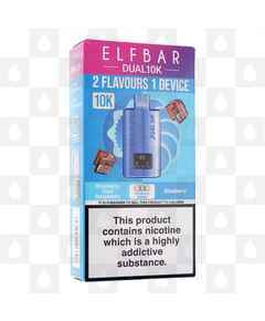 Elf Bar Dual 10K | Pre-Filled Vape Kit, Strength & Puff Count: 20mg • 10,000 Puffs, Flavour: Blueberry Edition