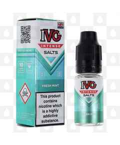 Fresh Mint by IVG Intense E Liquid | 10ml Nic Salt, Strength & Size: 10mg • 10ml